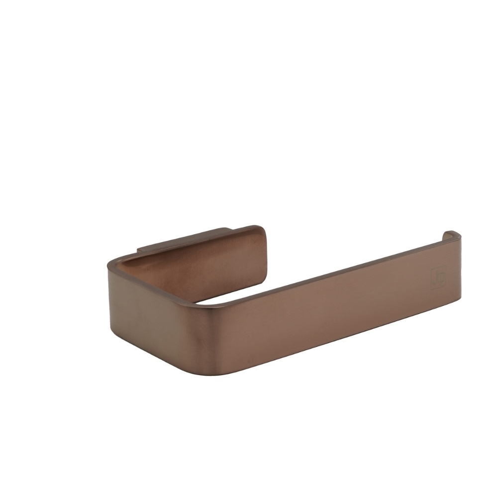 JTP Hix Brushed Bronze Toilet Roll Holder Cut Out
